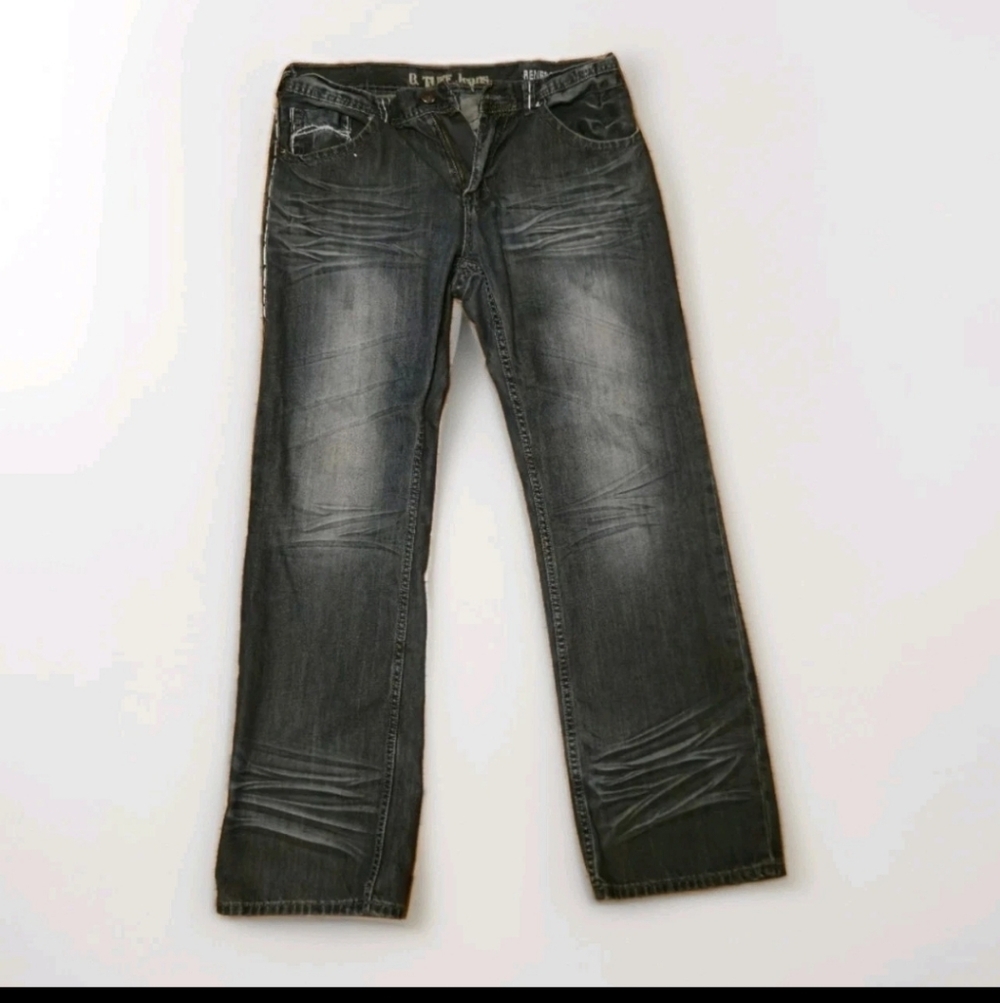 Men's Blue Cotton Denim Jeans B TUFF 36\34 Ex. Condition *Renegade $105